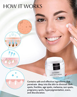 Crème Visage Bio Vegan 50ml Rétinol Collagène Acide Hyaluronique Infusé à la Vitamine C Blanchiment de la Peau Tranexamique Acides Herbes Arbutine