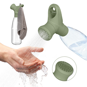 New Product Idea 2025 Camping Pet Adult Children Bath Accessory <b>Shower</b> Head Fits Most Plastic Mineral Water Bottle - Product Image 1