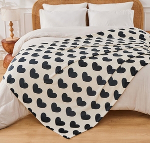 Regali per le donne-pensando <span class=keywords><strong>a</strong></span> <span class=keywords><strong>te</strong></span> regali per le donne velluto abbraccia cuore coperta rosa 50x60 pollici - Product Image 2