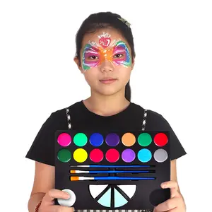 KHY גוף אמנות Facepainting מקצועי ללא רעיל עבור ילד סט בטוח קעקוע ליל כל הקדושים מסיבת איפור ציור פנים גוף צבע