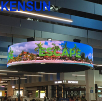 Écran LED d'intérieur KENSUN P2, affichage vidéo LED couleur pleine résolution à pixels fins pour la publicité et les applications commerciales