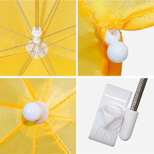 Vente directe usine : Chaise de plage inclinable pour enfants avec parasol, <span class=keywords><strong>fixation</strong></span> manuelle en alliage à rotation multi-angles - Product Image 5