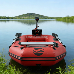Hailebao Gommone <span class=keywords><strong>Elettrico</strong></span> Gonfiabile da Pesca, Barca Rigida con Fondo Rinforzato, Capacità 2 Persone, Dinghy per Fiumi e Laghi - Product Image 3