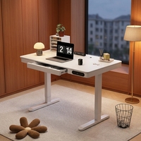 Bureau debout à double moteur de 160 cm avec système anti-collision, poste de travail extra large pour grands espaces de travail