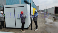 Conteneur de stockage préfabriqué en acier soudé, auto-stockage, assemblage, pliable, conteneur mobile empilable, remise portable