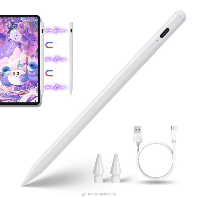 For Apple Pencil Tilt Sensitivity Palm Rejection Strong Magnetic Adsorption Stylus Pen for iPad Mini 4 Pen