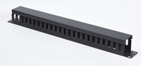 Organisateur de gestion des câbles 1U 19 pouces 24 ports, support de montage en rack horizontal en métal