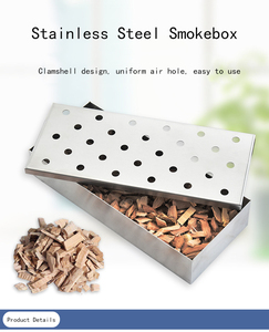 Boîte à fumée en acier inoxydable, outils de barbecue professionnels - Product Image 2