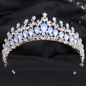Jewelry crown Shiny Diamond Wedding Hoop hair Accessories Jewelry Gold Crown Sweet Crystal Princess Tiara