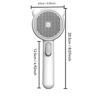Brosse à vapeur pour animaux de compagnie pour chien et chat 3-en-1 Brosse de toilettage à vapeur pour l'épilation Peigne de pulvérisation autonettoyant avec brouillard
