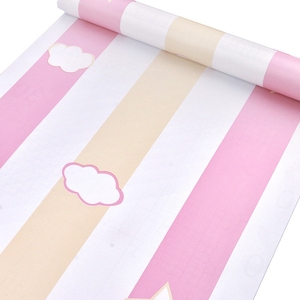 <span class=keywords><strong>Papier</strong></span> <span class=keywords><strong>peint</strong></span> adhésif à <span class=keywords><strong>larges</strong></span> <span class=keywords><strong>rayures</strong></span> rose bleu, tapisserie murale pour chambre d'enfants, salon - Product Image 6