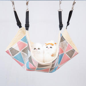 Hamaca colgante gruesa para gatos de interior <span class=keywords><strong>DIY</strong></span>, cama columpio, jaula para mascotas, hamaca con correas ajustables para gatos, perros pequeños, conejos - Product Image 4