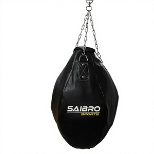 Sac de boxe en cuir PU de haute qualité trois anneaux en acier D chaîne suspendue Logo personnalisable pour l'entraînement des arts martiaux à la maison MMA Gym - Product Image 2