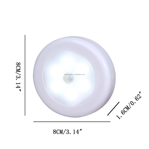 <span class=keywords><strong>Luce</strong></span> Notturna <span class=keywords><strong>LED</strong></span> Moderna con Sensore di Movimento, Senza Fili, <span class=keywords><strong>a</strong></span> <span class=keywords><strong>Batteria</strong></span>, per Armadi, Scale, Illuminazione Bianca Fredda, Adesiva con Magnete, Sicura - Product Image 2