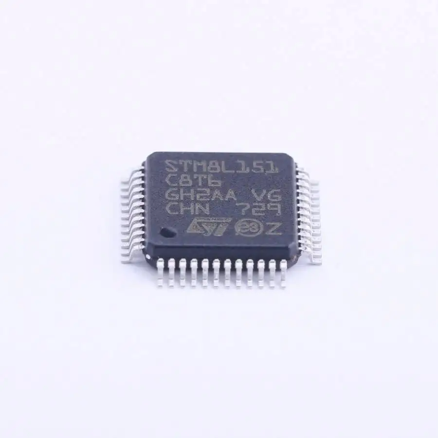 Microprocesador de 8 bits STM8L151C8T6, MCU, STM8L, Ultra LP, 8 bits, LCD, 48 Pines, 64KB, ordenador/ordenador portátil, chip ic, componentes eléctricos