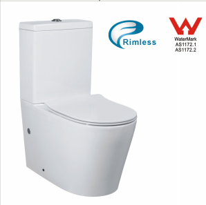 WC à deux pièces, siphon en S, sans bride, chasse d'eau Tornado, WC en céramique Watermark, super <span class=keywords><strong>septembre</strong></span>, salle de bain - Product Image 2