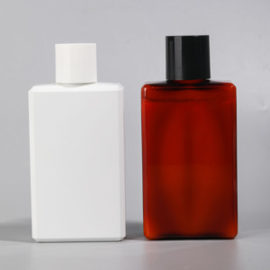 Sinh thái thân thiện Pet bơm lại màn hình in ấn nhựa sữa rửa mặt dầu Lotion chai với vít cap vuông Lotion chai - Product Image 1