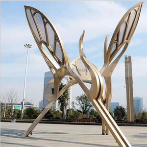 Sculpture lumineuse Art Déco M115 en acier inoxydable, durable, étanche et multifonctionnelle, à poser au sol pour l'extérieur, pour l'art paysager nocturne - Product Image 3