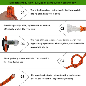 Cuerda de Escalada de Alta Resistencia de 8 mm, 10 mm, 12 mm y 14 mm, Cuerda de Seguridad para Escalada - Product Image 2