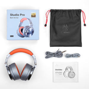 Auriculares con cable <span class=keywords><strong>OneOdio</strong></span> DJ Pro50 para negocios, con cables de 3.5 a 3.5 y de 3.5 a 6.35, micrófono integrado de 50 mm, color plateado - Product Image 6