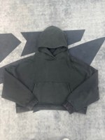 Sweat à capuche vintage noir délavé motif 8 Ball, imprimé DTG Kornit personnalisé, coupe oversize streetwear, pull décontracté style hip-hop