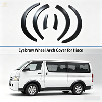 Kit de conversion de carrosserie MPV, élargisseur d'aile fin en ABS, petit cache de passage de roue pour Hiace