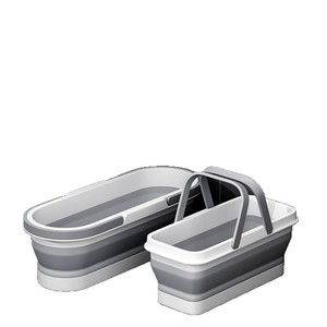 Seau à serpillière pliable rectangulaire pour le nettoyage domestique avec poignée, modèle 2025, matériau PPTPR - Product Image 1