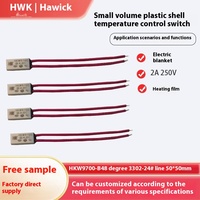 HAWICK HKW-9700 2A Protecteur thermique normalement fermé/normalement ouvert, interrupteur de contrôle de température, boîtier en plastique, composants électroniques