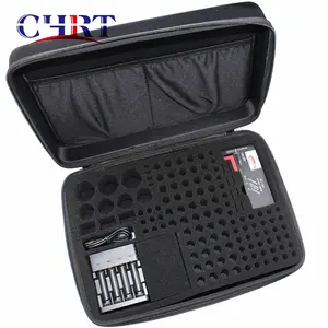 CHRT Waterproof Explosion Proof Safe Carrying Case Bag Hard Holder Battery Organizer Storage Box with Battery Tester