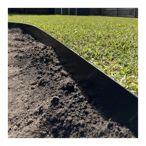 Boîte de jardin extérieure en acier Corten noir de 6 pouces lit de fleurs surélevé bricolage Solution d'aménagement paysager rustique élégante - Product Image 1