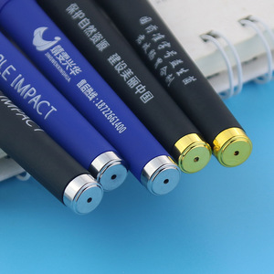 Stylo à bille personnalisé 142 mm, encre noire, pointe en acier inoxydable, corps en métal, coque en plastique, usage promotionnel - Product Image 3