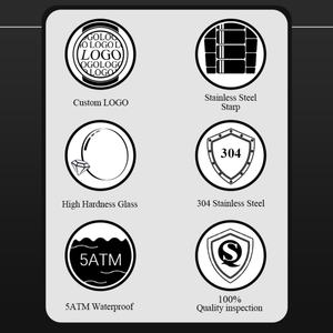 Reloj de Acero Inoxidable Dorado Personalizable para Mujer, Movimiento de Cuarzo Japonés, Estilo Único y Moderno, Esfera de Cristal de 18 mm, Chino - Product Image 4