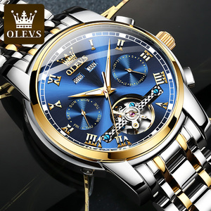 Orologio da Polso da Uomo OLEVS 6607 Automatico Meccanico OEM in Acciaio Inossidabile <span class=keywords><strong>a</strong></span> <span class=keywords><strong>Carica</strong></span> Automatica Tourbillon di Lusso Impermeabile - Product Image 1