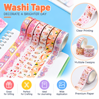 Ruban Washi Premium Personnalisé avec Étiquette Circulaire et Emballage Rétractable pour Journalisation – Fabricant de Ruban Washi