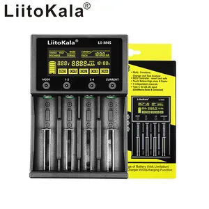 LiitoKala Lii-M4S 18650 akıllı şarj cihazı LCD ekran 26650 21700 32650 20700 21700 16340 AA AAA pil