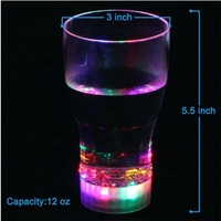 Verres Lumineux à LED en Acrylique Clignotant, Vaisselle de Bar pour Cola, Bière et Fêtes