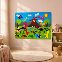 Tableau d'apprentissage mural en feutre, tableau d'activités éducatif à crochets et boucles, pièces en feutre réutilisables pour les tout-petits et la maternelle