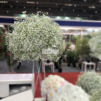 MSFAME Boule de fleurs artificielles en gypsophile faite à la main, centre de table pour mariage