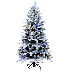 Arbre de Noël floqué Led coloré décor moderne flocage arbre de Noël arbre de Noël Led artificiel réaliste - Product Image 1