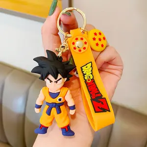 XR High Quality Cartoon 3D Kawaii Dragon Z Ball Sun Wukong Anime Keychain Custom 3D Cartoon Dragon Z Ball Pvc Keychain