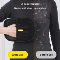 Gant de toilettage pour animaux de compagnie, dissolvant de poils à cinq doigts pour vêtements, lit, canapé, gant de massage et de nettoyage efficace pour chats, pour l'élimination des poils morts
