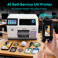 Impresora UV Multifuncional ZYJJ A5 con IA y Aplicación Móvil para Impresión en Fundas de Teléfono, Pelotas de Golf, Monedas, Compatible con iPhone 17, 16, 15, 14