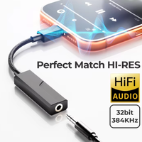 Amplificateur de casque HiFi portable DAC avec puce CS43131x2 CS5100, certifié haute résolution 32 bits 384 kHz, sortie 3,5 mm