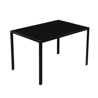 Ensemble de salle à manger au design simple et populaire pour la maison et la cuisine, chaise de salle à manger en cuir PU et table de salle à manger en verre