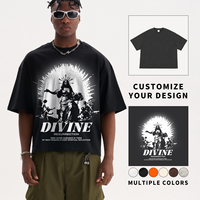 T Shirt Fournisseur Custom Boxy Fit Tee T-shirt en coton blanc Homme Vêtements T-shirt imprimé pour hommes