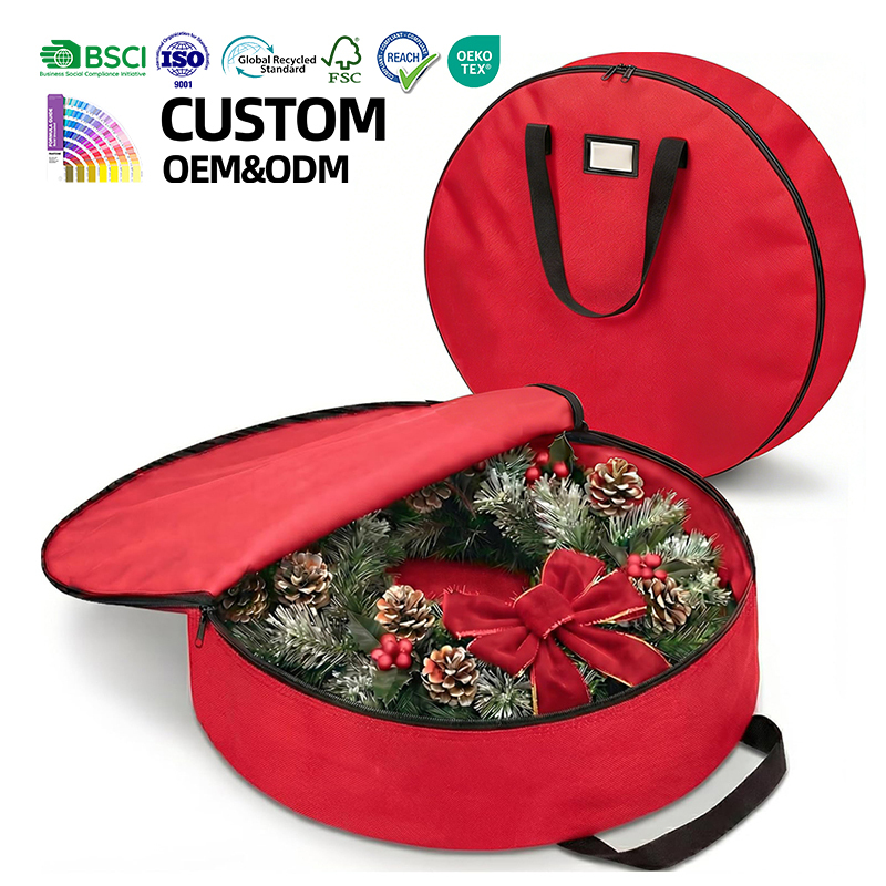 Heavy Duty Christmas Wreath Storage Bag