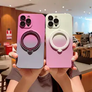 Fundas de silicona móviles de diseño de lujo personalizadas Fundas De Cuero para Iphone 12 Pro Max funda con soporte