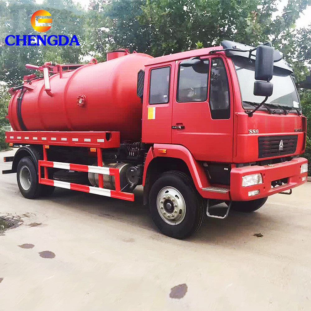 Sinotruck Howo Подержанные канализационные грузовики-танкеры