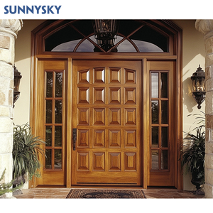 <span class=keywords><strong>Porte</strong></span> <span class=keywords><strong>d</strong></span>'<span class=keywords><strong>entrée</strong></span> en bois massif Teck et Chêne Sunnysky, <span class=keywords><strong>double</strong></span> <span class=keywords><strong>battant</strong></span>, designs classiques pour la maison, portes intérieures en bois pour habitation - Product Image 2