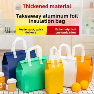 <span class=keywords><strong>Bolsa</strong></span> de Aislamiento Térmico Personalizada, Biodegradable, de Papel de Aluminio y Tela No Tejida, para Envasado de Bebidas para Llevar - Product Image 4